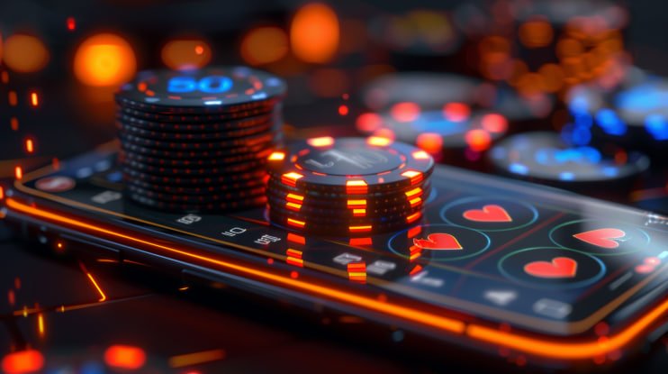 Suasana meja Kasino PO1221 yang mewah dengan permainan kartu klasik Baccarat dan Blackjack