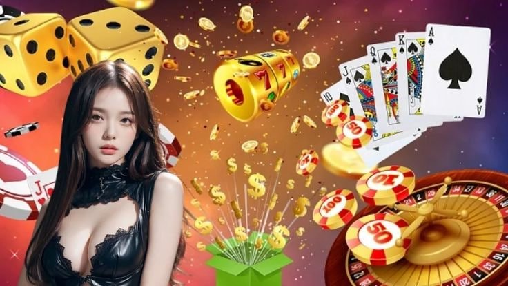 Meja Poker Kasino PO1221 dengan susunan kartu Texas Hold'em dan chip taruhan di tengah meja